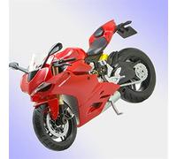 Scala 1:12 Per Ducati 1199 Panigale Rosso Modello Di Moto In Metallo Della Bici In Miniatura Gara Giocattolo Per La Raccolta Del Regalo