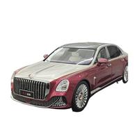 Scala 1:18 Per Il Modello Di Auto In Resina Simulata Bicolore Viola E Argento Guoya Con Bandiera Rossa Giocattoli Metal Vehicles non RC