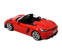 Scala 1 18 Pressofuso In Lega 2023 Per Porsche 718 Spyder RS Toys Cars Modello Classico Souvenir Regalo Macchinine Mini Auto