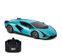 SCALA 1:24 AUTO RC LAMBORGHINI SIÁN FKP 37 BLU MODELLO RADIOTELECOMANDATO