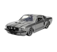 Scala 1:24 Per Ford Shelby GT500 1967 Modello Classico Antico Modello Di Auto Finito Ornamenti Per Scene Di Festa Giocattoli Metal Vehicles non RC(Gray 1)