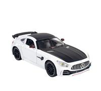 Scala 1/24 Per La Simulazione Della Supercar Mercedes AMG Suono Luce Torna Al Giocattolo Per Auto In Miniatura Regalo Per Ragazzi Macchinine Mini Auto(White)