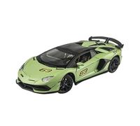 Scala 1/24 per Lamborghini per Aventador SVJ 63 Super Car Model Sound Light Collection Giocattoli pressofusi in metallo Batteria non inclusa(GREEN)