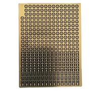 Scala 1:350 Modello Di Nave Set Di Dettagli PE Per Oblò Universali - Kit In Ottone Fotoinciso Per Cornici Di Finestra Per Diorami Navali