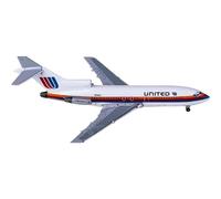 Scala 1 400 AC411212 per le compagnie aeree Boeing 727-100 N7010U Diecast Aircraft Metal Miniatures Model Aviation Toys Playkit
