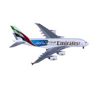 Scala 1 400 per GJUAE2242 A380 A6-EOE Fonde sotto pressione Modello di aereo Miniature in metallo Giocattoli regalo Natale Playkit