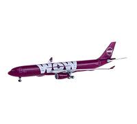 Scala 1 400 Wow Air Per A330-300 Tf-gay Simulazione Collezione Di Giocattoli Modello Aereo In Lega Metallo Set da gioco per hobby in miniatura