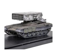 Scala 1 72 Per Il Carro Armato Lanciafiamme Russo TOS-1, Modello Finito Dipinto A Neve, Ornamenti Da Collezione Giocattoli Metal Vehicles non RC