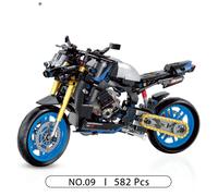 SCALA 1:8 MOTO CORSA SET DI COSTRUZIONE MATTONCINI DA 500 a 600 PZ DA COLLEZIONE