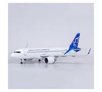 Scala 1 80 A320 Per New China Express Aviation Model LED Light Die Casting Resin Aircraft Toy(A)