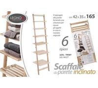 SCALA 6 MENSOLE PORTASCIUGAMANO SCAFFALE APPOGGIO PARETE BAGNO DOCCIA 1654235