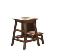 Scala a 2 gradini Sgabello pieghevole in legno massello for uso domestico, sedia da bar a doppio, sgabello multifunzionale for interni, portafiori, for mobili(Color1)