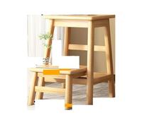 Scala a 2 gradini Sgabello pieghevole in legno massello for uso domestico, sedia da bar a doppio, sgabello multifunzionale for interni, portafiori, for mobili(Color2)