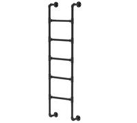 Scala A 5 Gradini Per Letti A Castello, Pozzi Di Finestra Del Seminterrato E Soffitte, Scala Di Emergenza In Metallo Nero, Ideale Per Casa, Dormitorio, Terrazza(230cm/91in)