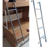 Scala a Castello con Gancio da 116, 130, 140, 150 cm, Scala di Arrampicata in Metallo per Adulti/Adolescenti/Bambini per Camper, Letto a soppalco Doppio, dormitorio, Letto rialzato, carico 1
