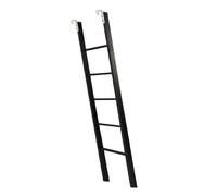 Scala a gradini regolabile per rimorchio, colore nero, 114,3 cm/127 cm/139,7 cm/149,9 cm, per un facile accesso, resistente scala per camion e rimorchi, design antiscivolo durevole