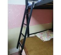 Scala a pioli in Metallo Resistente da 150 cm per Letti a soppalco, Scala di Sicurezza Portatile per roulotte, Scala a pioli Robusta, Nera, Ideale per Bambini e Adulti