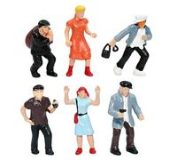 Scala a tema scena del crimine miniatura Gunman Figure Set