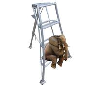 Scala a Treppiede Scala a Treppiede per Frutteto ad Alta Resistenza con Piede Artigliato, Robuste Scale a Treppiede Portanti, Scale Pieghevoli per la Raccolta della Frutta(4 step-1.42m/4.7ft)