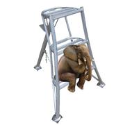 Scala a Treppiede Scala a Treppiede per Frutteto ad Alta Resistenza con Piede Artigliato, Robuste Scale a Treppiede Portanti, Scale Pieghevoli per la Raccolta della Frutta(3 step-1.09m/3.6ft)