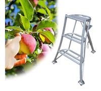 Scala a Treppiede Scala da Frutteto a Treppiede per la Raccolta della Frutta, Scale per la Raccolta Domestica Regolabili in Altezza, Scala per la Raccolta della Frutta a 3 Gambe(90cm(35 3/8"))