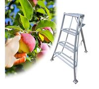 Scala a Treppiede Scala da Frutteto a Treppiede per la Raccolta della Frutta, Scale per la Raccolta Domestica Regolabili in Altezza, Scala per la Raccolta della Frutta a 3 Gambe(130cm(51 1/8"))