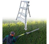 Scala a Treppiede Scala da Frutteto per Potatura Siepi, Robusta, con Treppiede Regolabile in Altezza, Facile da Trasportare, Scale da Giardino per la Raccolta da Frutto(4 step-142cm (55 7/8"))
