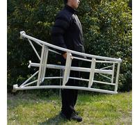 Scala a Treppiede Scala Pieghevole da Frutteto Facile da Trasportare, Scale a Chiocciola con Piede Artigliato e Clip di Bloccaggio, Sgabelli Multifunzionali(130cm(4.3ft))