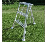 Scala a Treppiede Scale a 3 Gambe per la Raccolta della Frutta da Giardino, Scala Portatile in Alluminio per Frutteto con Ampia Piattaforma, Scale Pieghevoli con Treppiede(3ft/90cm/35.4in)