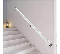 Scala acrilica trasparente il Corriera in Lucite montata a parete per scale interne Facile da installare Grab Bar Staffe argento BarrierFree Corriera per corridoio