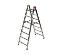 SCALA ALLUMINIO 8 GRADINI DOPPIA SALITA 2,04mt 8+8 CASALINGA FACAL