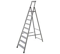 FACAL Scala Alluminio 10 gradini Professionale Altezza cm 286 - PS/10