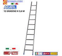 Scala Alluminio Agricola Conica MARCHETTI Ad Appoggio 10 12 14 Gradini a Pioli