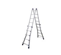 SCALA ALLUMINIO MULTIUSO MAX H.288cm 3+3 GRADINI ALLUNGABILE REGOLABILE FACAL