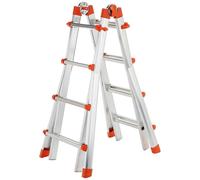 Scala telescopica in alluminio media 4+4 modello Peppina