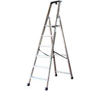 SCALA ALLUMINIO "QUADRA" 10 gradini H 2,28 mt. 12,00 kg.