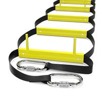 Scala antincendio 3 piani, scala per i vigili del fuoco per case 3° piano, portatile, pieghevole e compatta, adatta per balconi e finestre 7,5 m con gancio