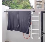 Scala antincendio di emergenza, 180,3 cm, 8 gradini, in metallo, per cantina, finestra, tetto esterno e letto a soppalco, soluzione di sicurezza a parete (290 cm)