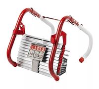 Scala Antincendio di Emergenza, Scala Riutilizzabile di Sicurezza Portatile a 2-6 Piani per Adulti con Pioli Antiscivolo e Ampi Gradini per Finestre e Balconi,24FT/7.5M