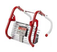 Scala antincendio Portatile per Case a 2-3 Piani, gradini Extra Larghi per emergenze antincendio - Pioli Pieghevoli e Antiscivolo - Scala antincendio di Alta qualità