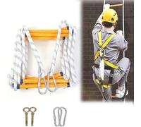 Scala antincendio riutilizzabile portatile per evacuazione di emergenza e incendio, lunghezza 10 m