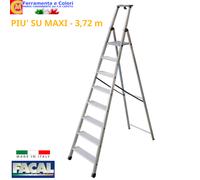 Scala Antiscivolo Professionale FACAL ITALIA Alluminio 5 6 7 8 9 Gradini 110mm