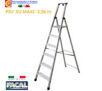 Scala Antiscivolo Professionale FACAL ITALIA Alluminio 5 6 7 8 9 Gradini 110mm