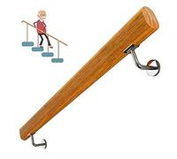 Scala Banister Maniglia in Legno 30-300Cm), Maniglia per Scale Di Sicurezza, Barra Di Supporto per Lehiere Del Corridoio, Barra Di Presa Del Loft Montata a Parete/160Cm