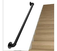 Scala Banisterhiere per Le Scale, Scaglie in Metallohierahiera per i Passi Nero Ferro Battuto Industriale Tubohiera/80Cm