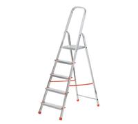 Scala casalinga in alluminio Gierre 5 gradini p/max 150 kg