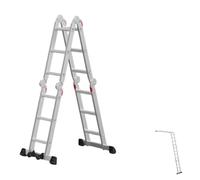 Scala con barra stabilizzatrice e ruote, scale estensibili in alluminio