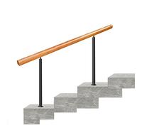 Scala da esterno ils 3-4 ringhiera in legno per gradini binario di sicurezza per ponti, terrazze e verande in cemento, include kit di installazione (opzioni di colore)