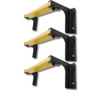 Scala da parete per finestra a 3 pioli ISOP - Larghezza 4 cm, distanza 10 cm, lunghezza 31 cm - Ferro spesso 1 mm, montaggio a parete, resistente alle intemperie - Scala robusta per uso domestico