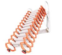 Scala da soffitta, montaggio a parete, scala pieghevole da soffitto, acciaio al carbonio, scale for soffitta, scala da soffitta retrattile, scala telescopica, manuale(1.5-2m)